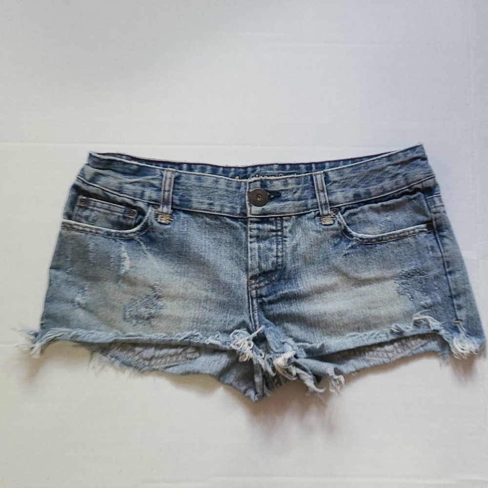 American Eagle Outfitters Denim Shortie Shorts 4